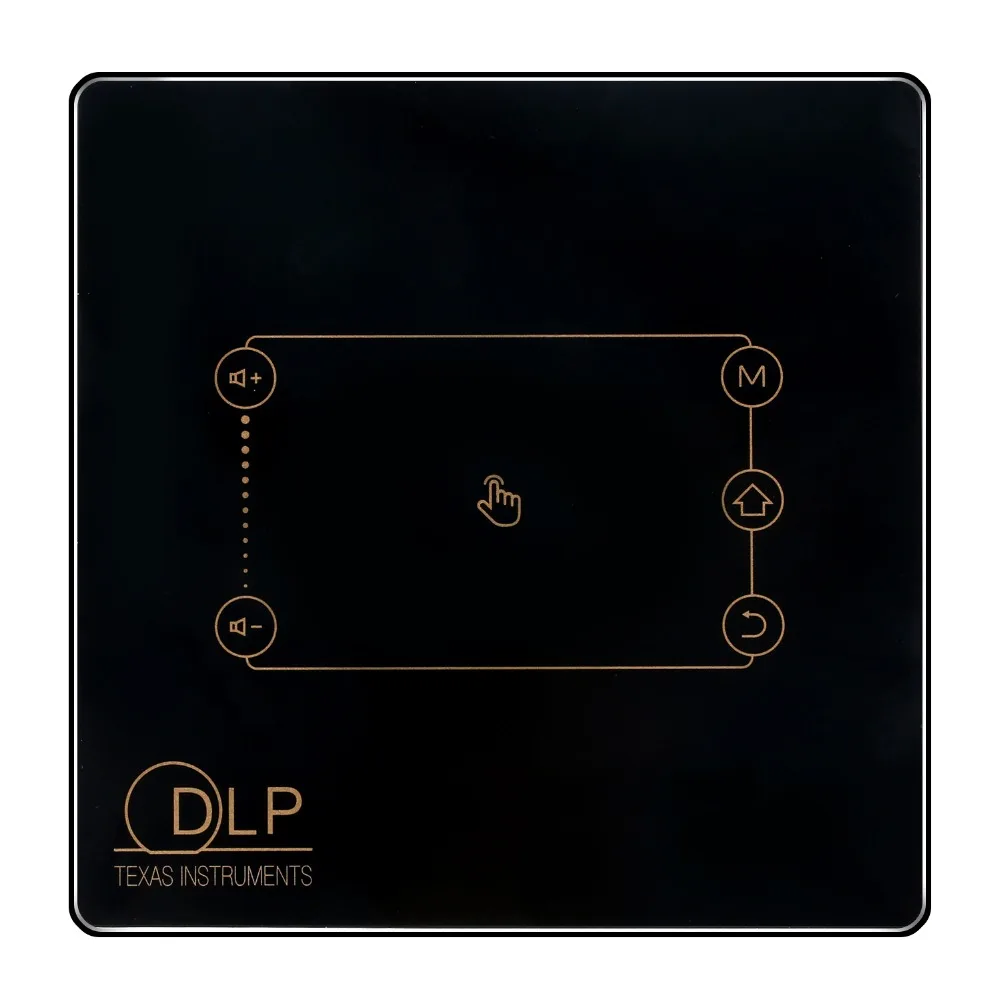Портативный мини проектор C9 Plus 4K DLP Android 7 1 2 4 ГГц 5 8 Wi Fi Bluetooth умная сенсорная панель