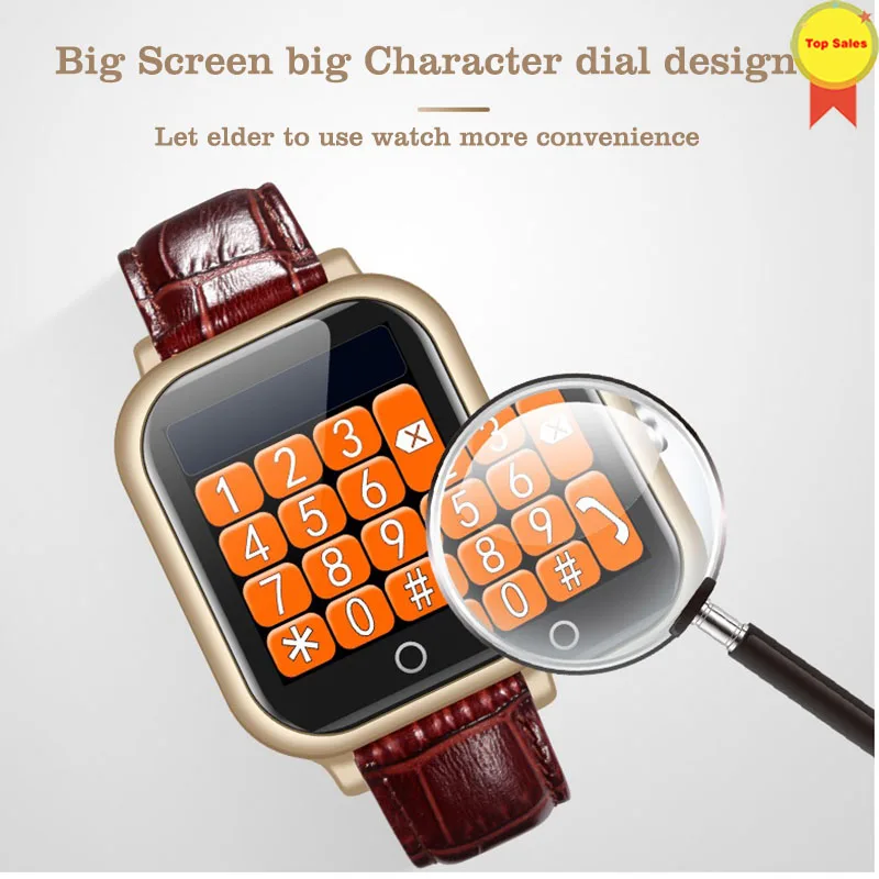 Smart Watch 2019 new Heart rate monitor fall-down alarm 8 positioning watch e-fence GPS wifi watch for iOS Android Elderly watch