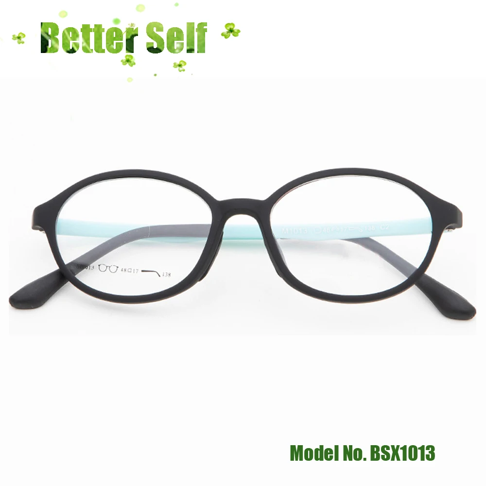 Студенческие удобные очки полный обод упругая краска матовые очки BSX1013 женские маленькие овальные очки оправа