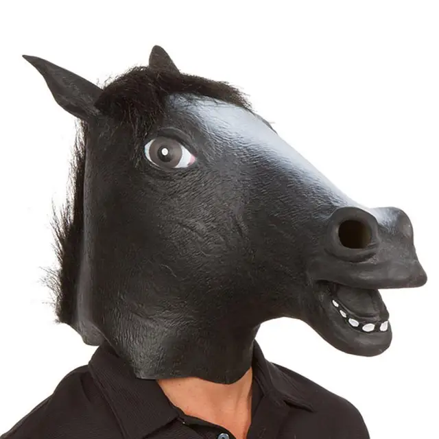 2018 Horse Head Mask Party Essential Halloween Costume Theater Novelty