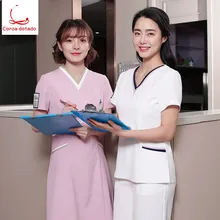 Модная Корейская Униформа косметолога, медицинская униформа, Корейская медицинская служба, медицинский центр красоты, униформа медсестры