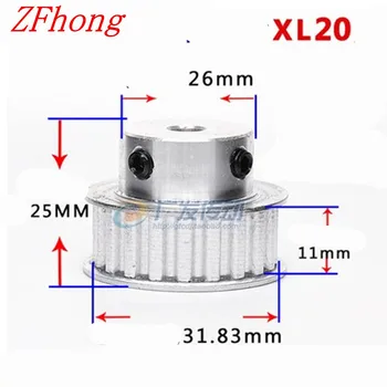 

4pcs XL20 Timing pulley pitch 5.08mm teeth 20 width 11mm bore size 12.7/14/15/16/17/20mm