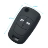 Silicone Car Key Case For Opel Vauxhall Astra Corsa Vectra Signum Tigra 2 Button Folding Remote Fob Cover Keychain Protector Bag ► Photo 3/6