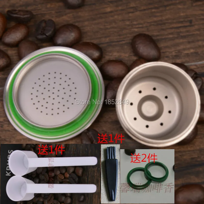 

Free shipping Factory outlet DIY Stainless Steel Metal Nespresso Machine Compatible Capsule Refillable Reusable