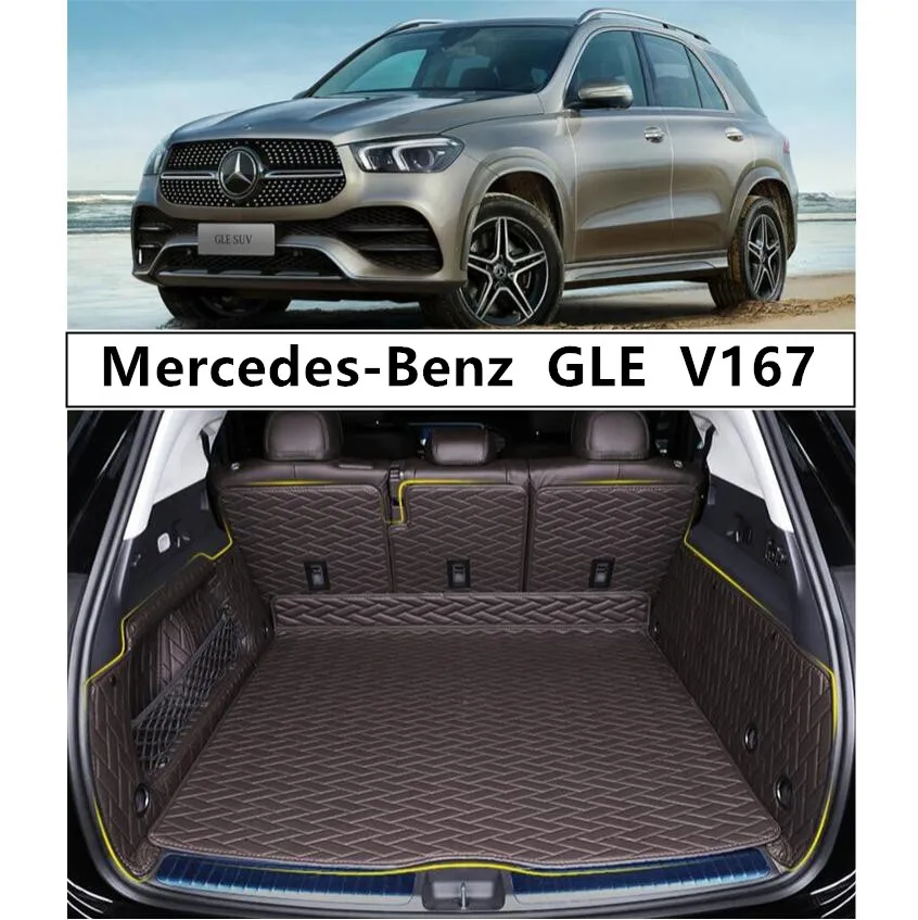 Для Mercedes-Benz GLE V167 2019 2020 2021 полный задний багажник ЛОТОК лайнер Грузовой Коврик для