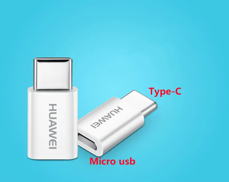 Оригинальный адаптер huawei usb type c преобразователь Micro USB Для Nova 4 3 honor note 10 9 8 view 20 v10
