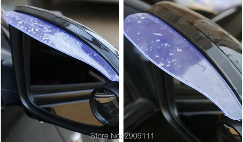 2 шт./лот ПВХ автомобиля зеркало заднего вида с защитой от дождя для Skoda Octavia Fabia йети rapia превосходное A7 A5 аксессуары наклейки Стайлинг