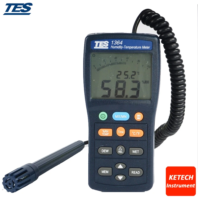 TES1364 Handheld Digital Humidity Temperature Meter in Moisture Meters