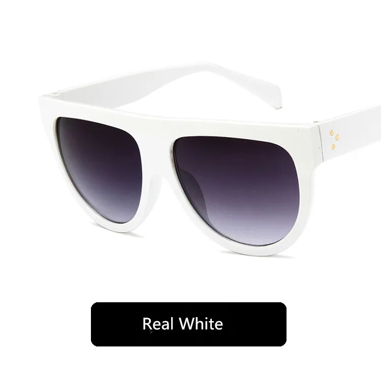 Zonnebril Dames солнцезащитные очки тенты для женщин и мужчин винтажные Ретро солнцезащитные очки Брендовые дизайнерские Hombre Oculos De Sol Feminino G10 - Цвет линз: real white