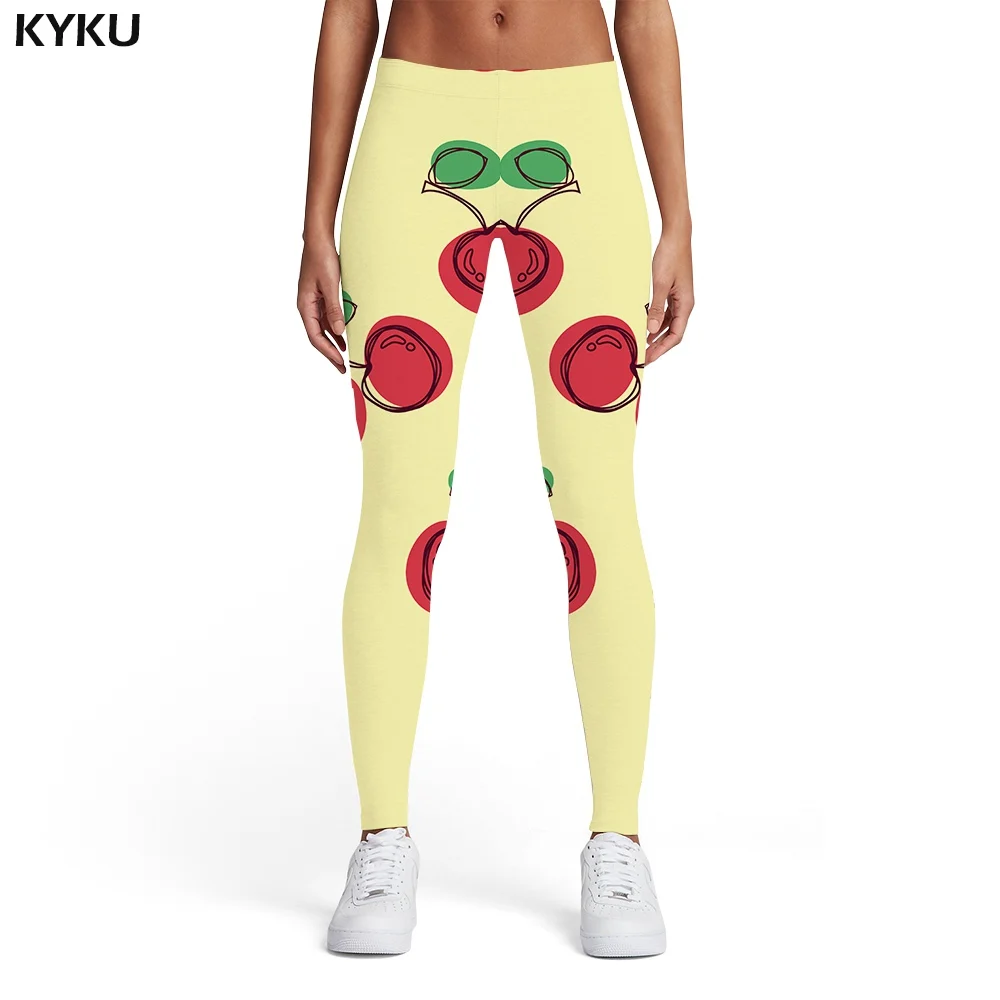 spanx leggings KYKU Brand Rainbow Leggings Women Colorful Sport Psychedelic Sexy Stripes Printed pants Gothic 3d Print Womens Leggings Pants flare leggings Leggings