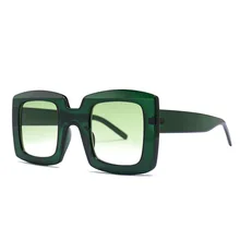 MINCL зеленые красные большие солнцезащитные очки больших размеров женские ретро солнцезащитные очки UV400 Модные брендовые дизайнерские винтажные трендовые оттенки NX