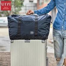 UIYI, короткая дорожная сумка, мужская, ручная, одноцветная, сумка для багажа, большая емкость, переносная сумка на колесиках, водонепроницаемая, на плечо, сумка для перемещения
