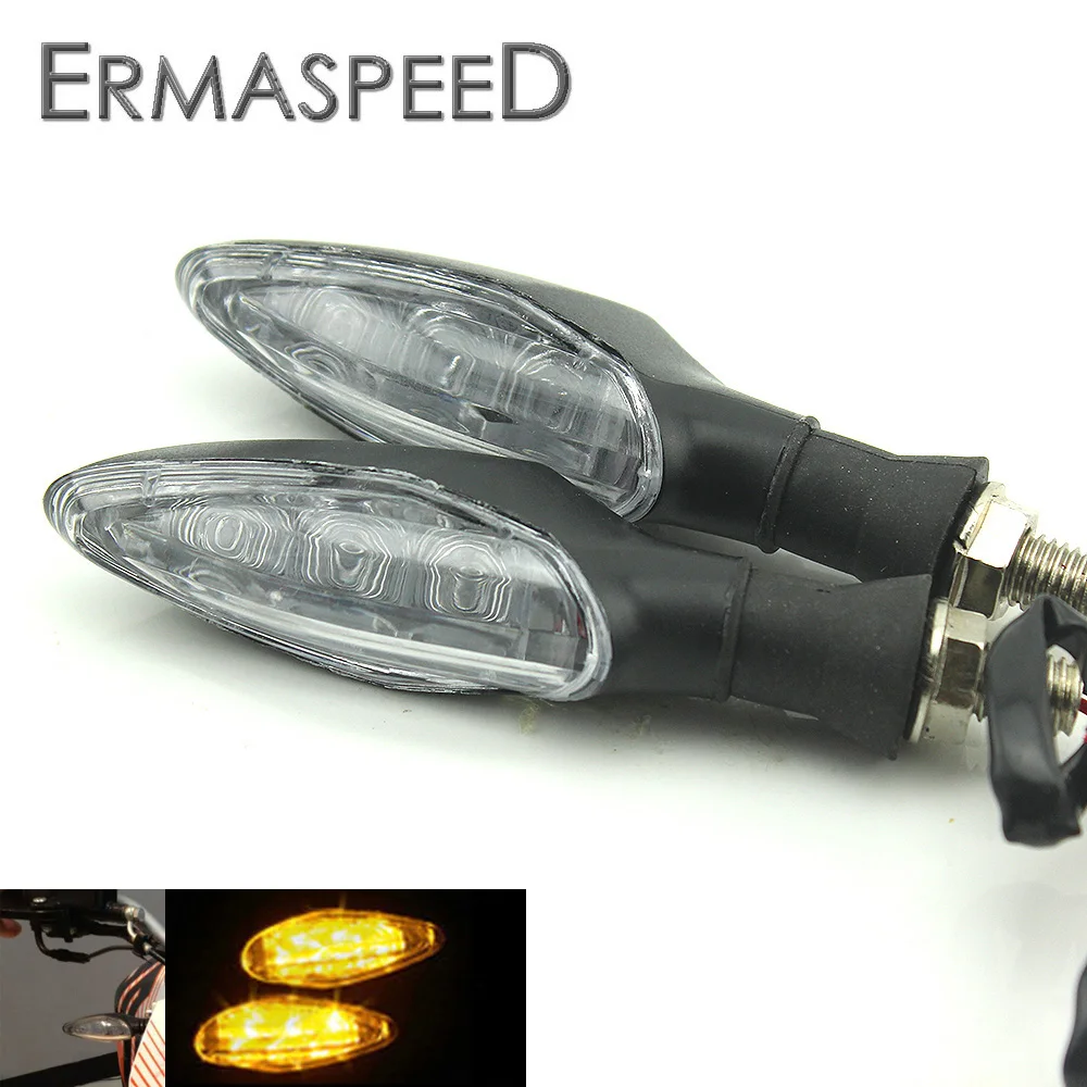 Motorcycle LED Turn Signal Light Universal 10mm Front Rear Warning