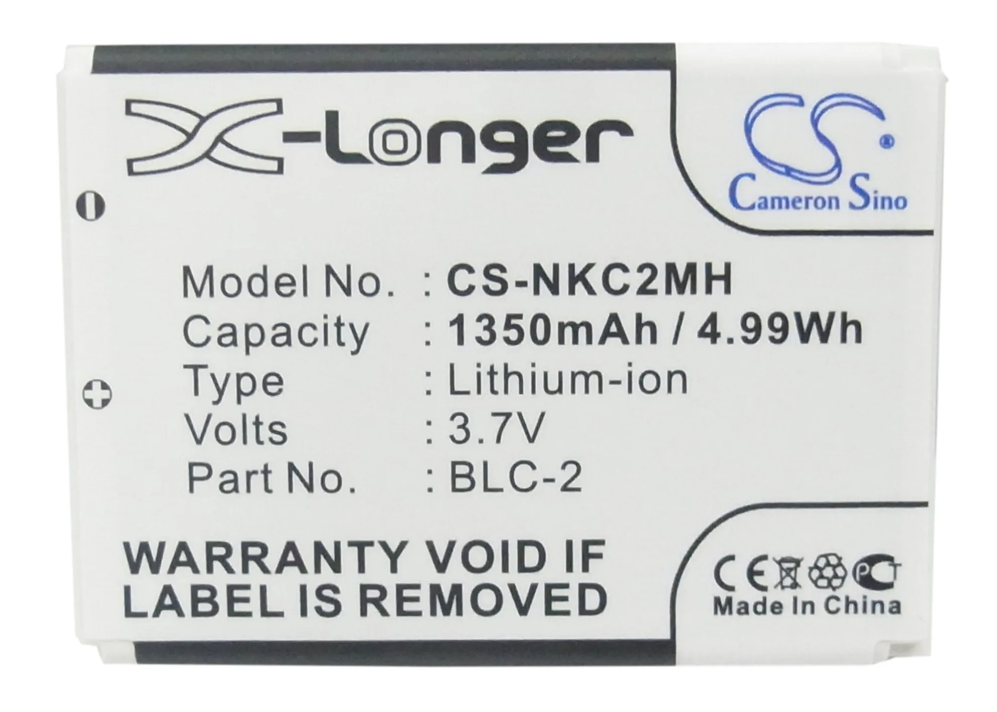Cameron sino аккумулятор высокого качества 1350mAh BLC-2 для Nokia 1220 1221 1260 1261 2260 3310 3315 3330 OBI
