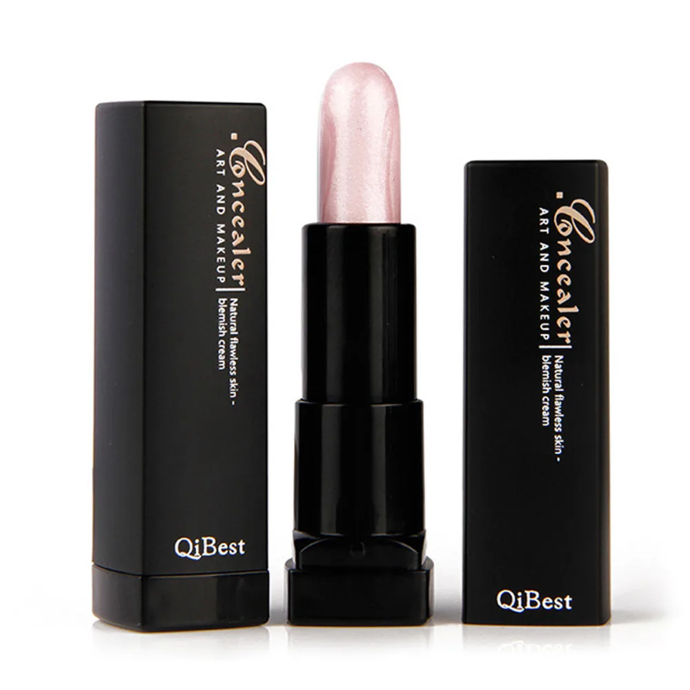 

Qibest Face Care Bronzer Stick Trimming Face Contour Palette Bronzer & High Lighter Brightens Cover Concealer Stick Pencil