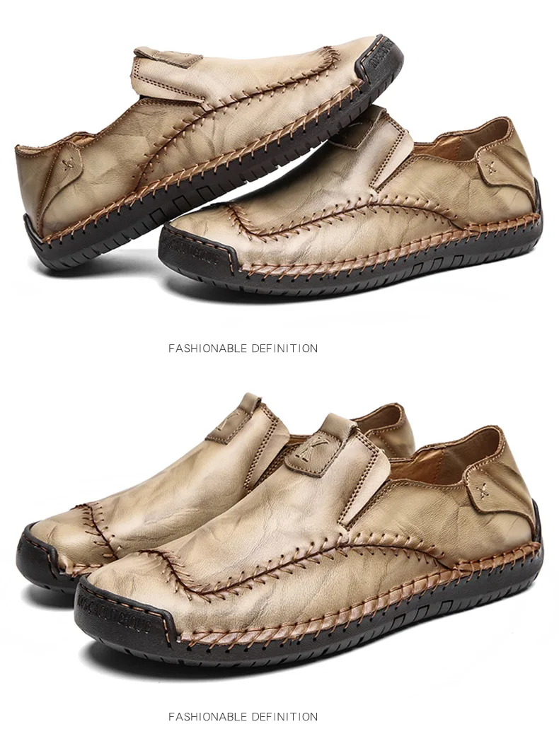 Misalwa ручной работы Для мужчин Повседневная кожаная обувь мягкие Для мужчин Лоферы Прямая доставка большой размер 38-48 Для мужчин мужские