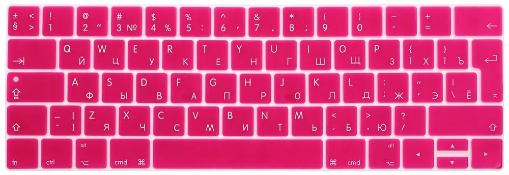 Европейские наклейки на клавиатуру с русскими буквами для нового Macbook Pro 13 15