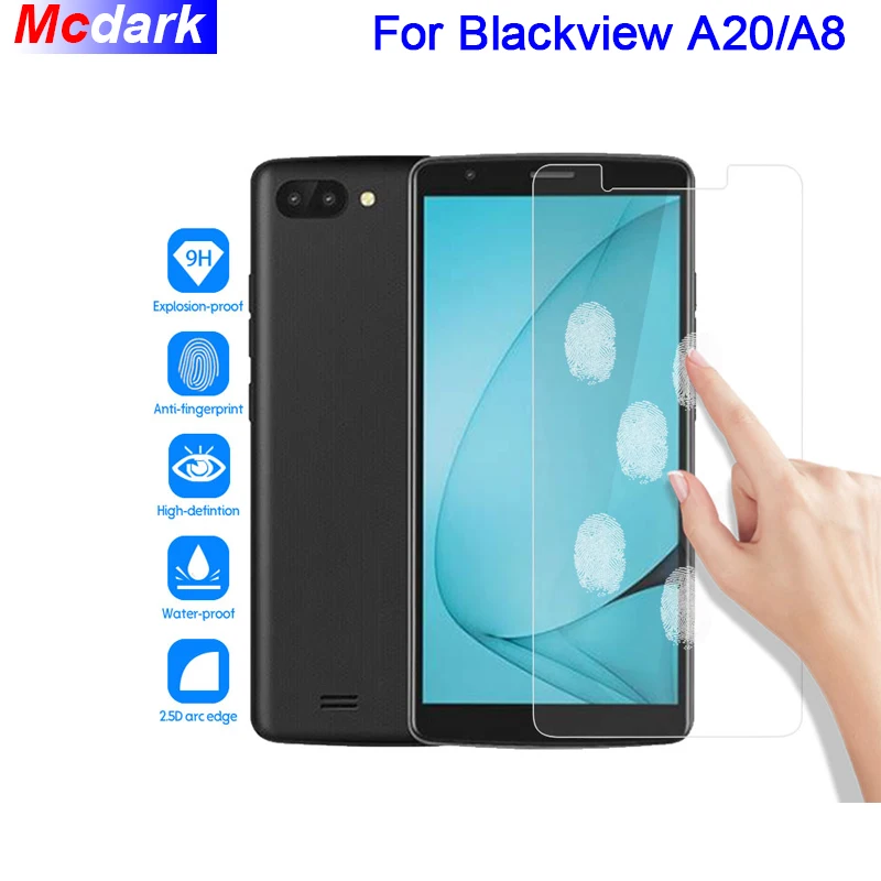 9H закаленное стекло для Blackview A8 Защитная пленка экрана A20 крышка стеклянная