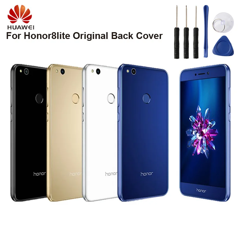 Оригинальная задняя крышка Huawei чехол для Honor 8 lite Задняя стеклянная