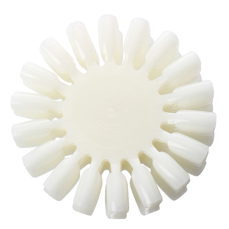 

10 X Nail Art Tips Gel Acrylic Display Practice Wheel