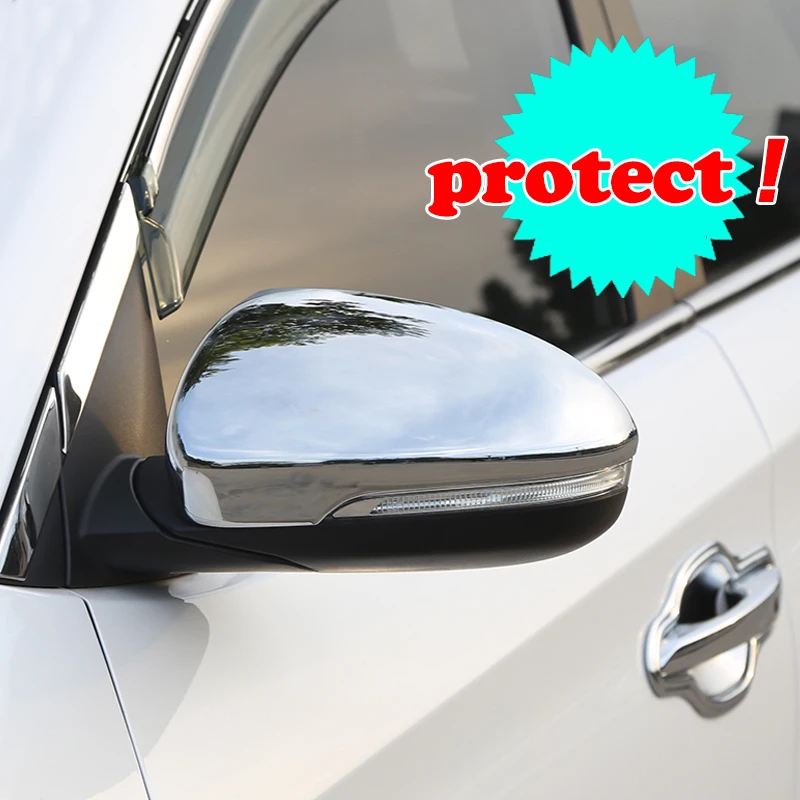 

Car Rearview Mirror Covers Shell Caps Side Mirror Chrome Matt Cover for Hyundai Tucson 2015 2016 2017 Accessories car styling