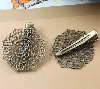 

50pcs/lot 32mm filigree with 35mm lenght hair clip bobby pin