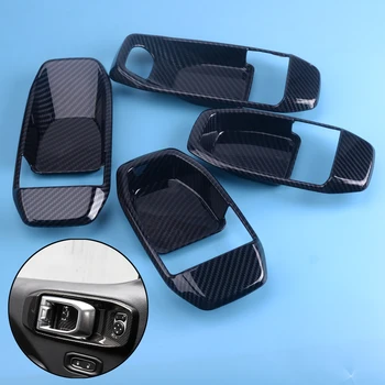 

DWCX 4pcs Carbon Fiber Texture ABS Car Interior Door Handle Bowl Cover Trim Fit For Jeep Wrangler JL 4-Door 2018
