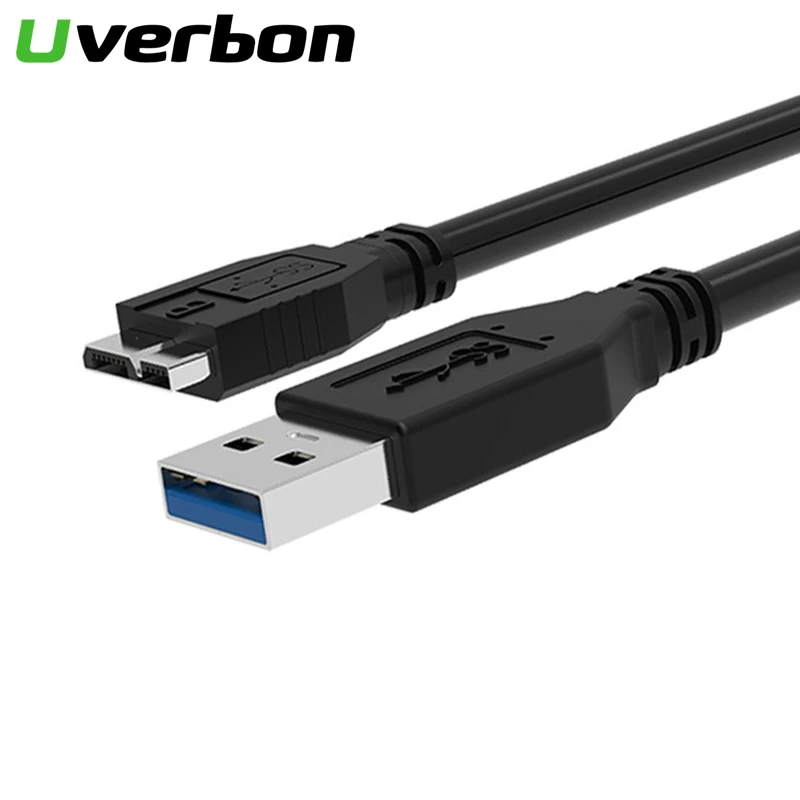 

USB 3.0 Type A to Micro B Cable Fast Speed USB3.0 Data Sync Cord for External Hard Drive Disk HDD Samsung S5 Note3