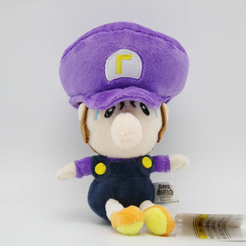 Cute Super Mario luigi Soft Plush Toys Q Version Baby Mario Bros Dolls Gift for Kids High Quality 14cm 4pcslot  (6)