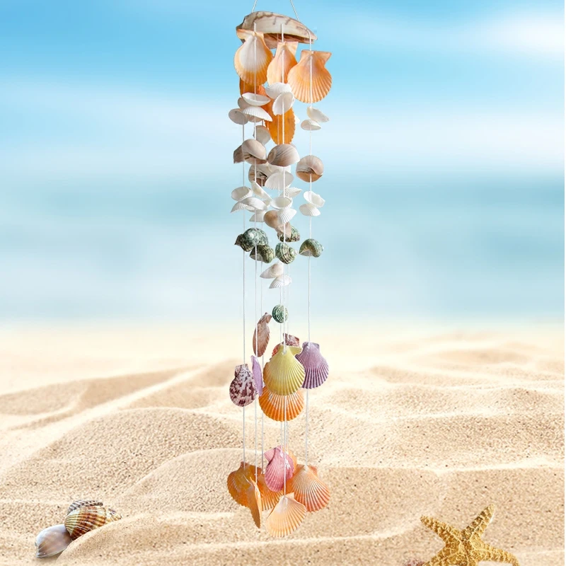 

Hot Sales Creative DIY Shell Wind Bell Material Package Kindergarten Children Parent-child Intelligence Handmade Contest Hanging