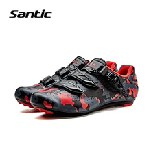 Santic обувь для велоспорта Мужская нейлоновая обувь для шоссейного велосипеда дышащая Спортивная обувь Sapatilha Ciclismo кроссовки для велосипеда