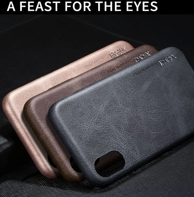 Koop X Niveau Merk Luxe Vintage Serie Voor Apple iPhone X Case Flexibele PU Leer Kwaliteit Slanke Bescherming Gevallen