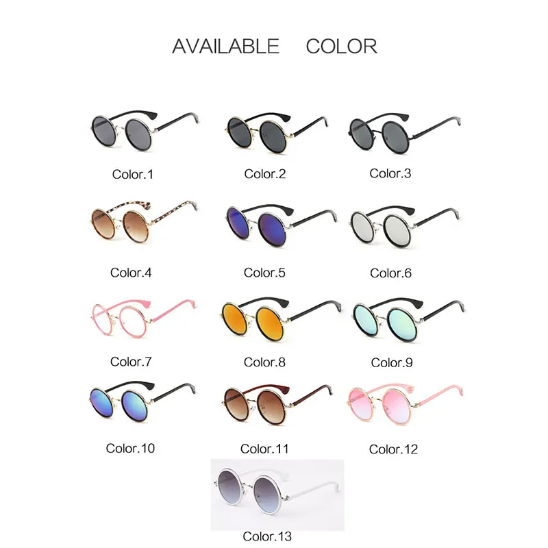 HUHAITANG, роскошные круглые солнцезащитные очки, женские, Ретро стиль, стимпанк, солнцезащитные очки для мужчин,, высокое качество, фирменный дизайн