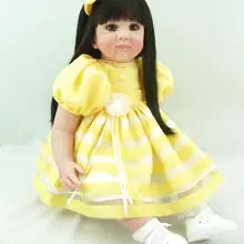 55 см реалистичный silcone винил reborn baby куклы модель куклы принцесса малыш brinquedos Рождество год бутик подарки