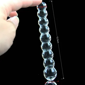 Balls Glass anal Sex toy adult toys Crystal Butt Plug for woman anus beads vagina Erotic Urethra backyard Stick gay sex products 3
