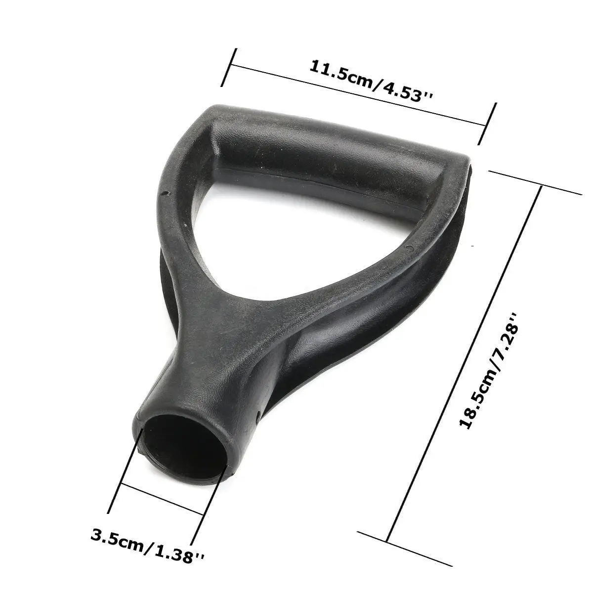 1 x Shovel Handle Replacement Top D Garden Dig For Spade Fork Shovel Plastic Black