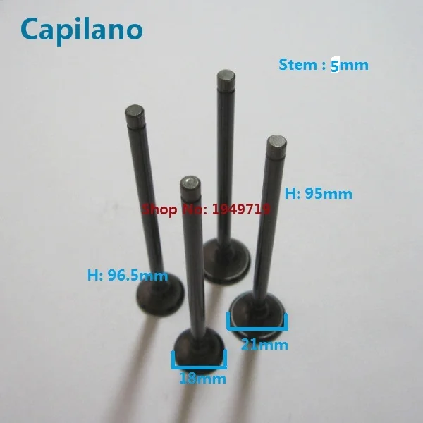 

motorcycle VF125 engine valve include inlet outlet valve stem (intake exhaust) good quality for Daelim 125cc VF 125 spare part
