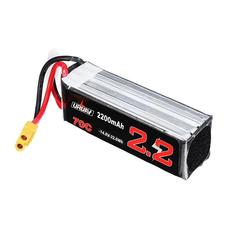 URUAV 14,8 V 2200mAh 70C 4S Lipo аккумулятор Перезаряжаемый W/XT60 разъем для Fury Wing Airplane Feilun FT011 части