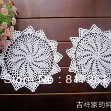 6 фото/лот 25 см Новинка ZAKKA вязание крючком Кружевная салфетка-подставка огромный коврик фото реквизит цветы украшение для столовой