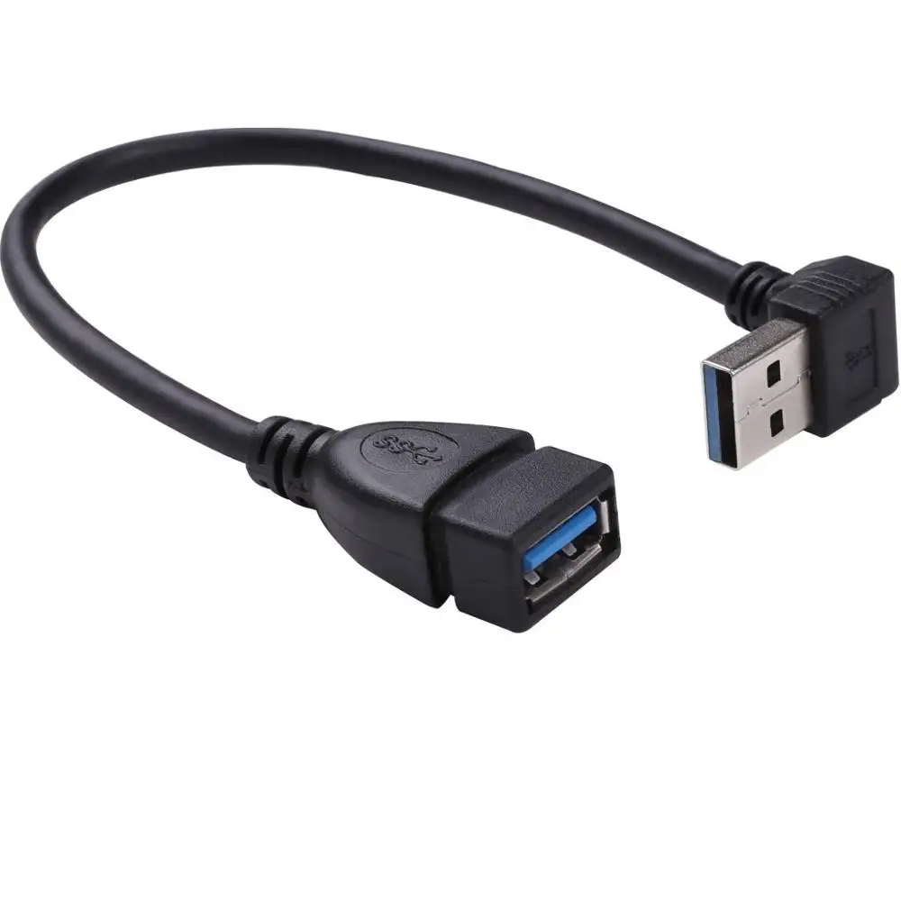 Универсальный Высококачественный USB 3 0 штекер A гнездо вверх вниз 90 градусов