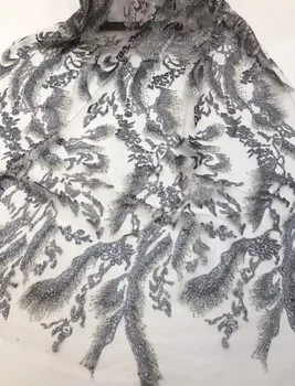 

top quality J-12251 french lace fabric african lace fabric with embroidery mesh tulle fabric