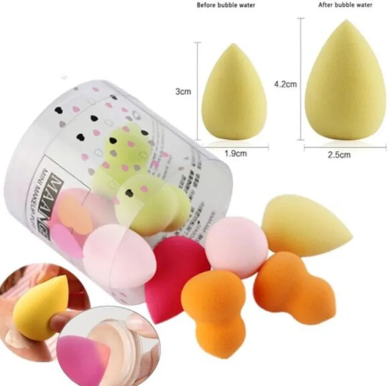 

4 10 Pcs Drop Gourd Make Up Sponge Puff Set Foundation Base Powder Liquid Cream Face Cosmetic Mixed Makeup Sponge Beauty Tools