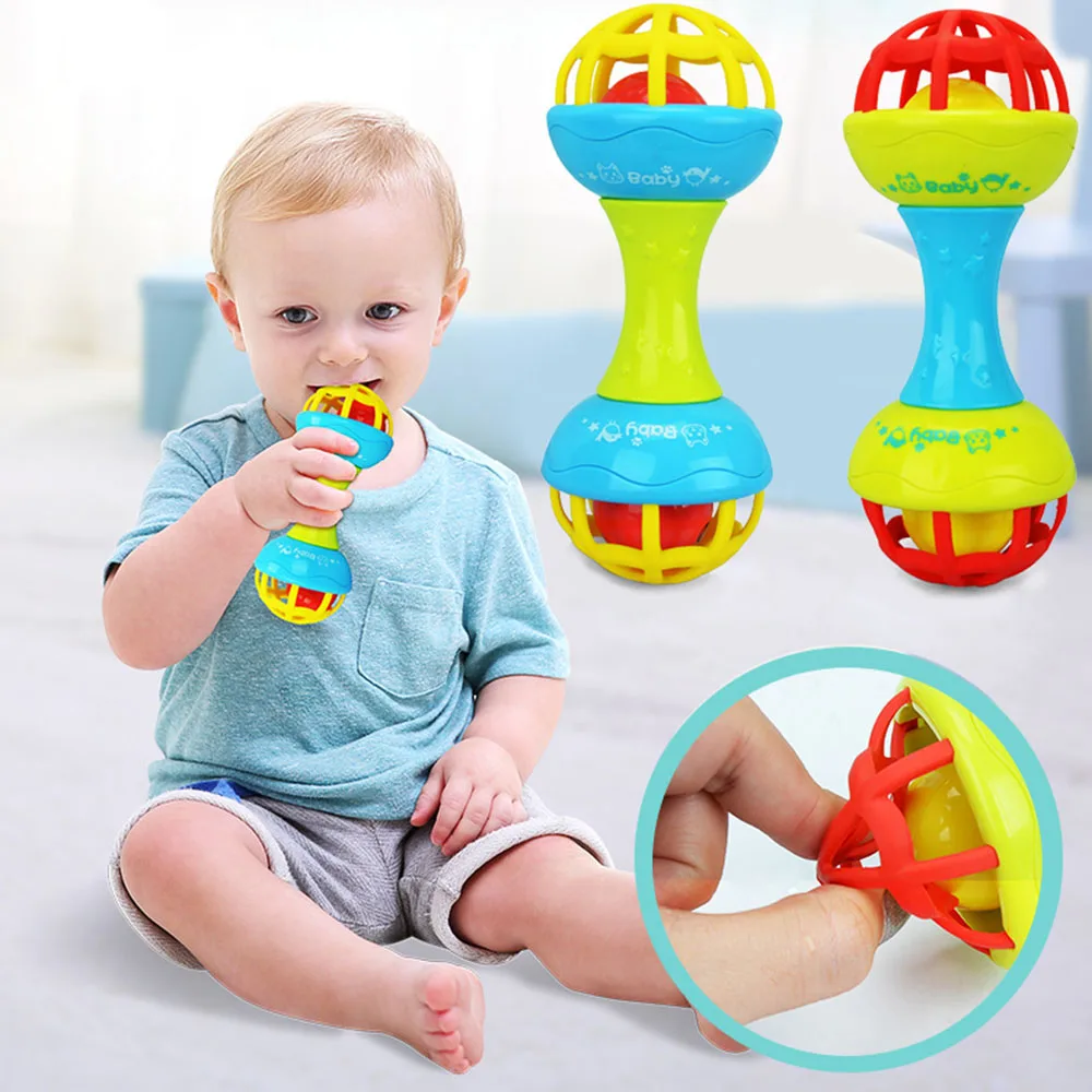 Buy Baby Rattles toy Intelligence Grasping Gums