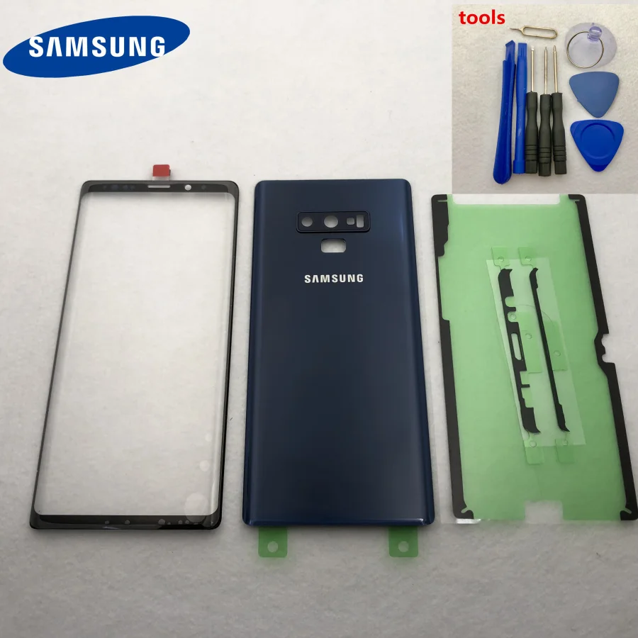 

Back Glass Replacement For Samsung Galaxy Note 9 N960 N960F Battery Cover Rear Door Housing Case Note9 Front Touch Screen Glass