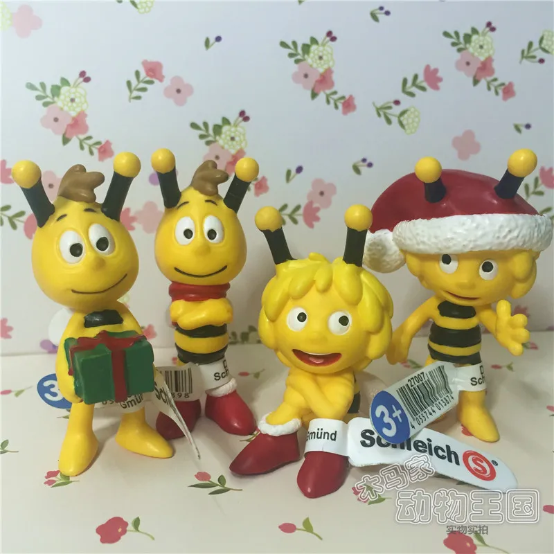 ПВХ фигурка little Bee Maya Приключения модель игрушка 4 шт./компл.|Игровые фигурки и