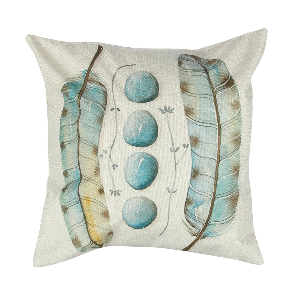 Buy New 43*43 cm Super Soft feather Series Pattern Pillowslip High Quality