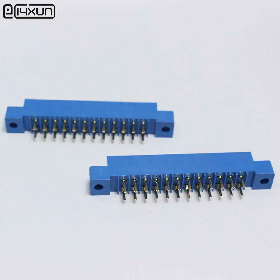 5pcs 805 Card Edge Connector 3.96mm Pitch 2x12 Row 24 Pin PCB Slot