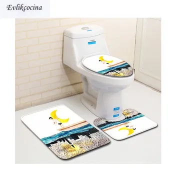 

Free Shipping 3pcs Boy Boating Banyo Paspas Bathroom Carpet Bath Mats Set Jogo De Banheiro Pad Tapis Salle De Bain Alfombra Bano