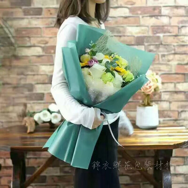 

20 Sheets/Lot 60*60CM Frosted Paper Morning Fog Soft Light Paper Solid Color Flowers Wrapping Paper Gift Wrapping Pape