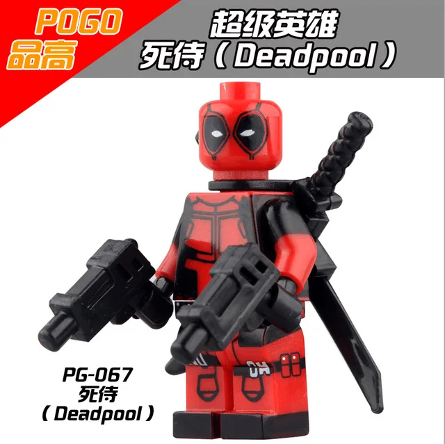 

PG067 Legoings marvel Deadpool Figures Super Heroes Avengers Star Wars Set Model Building Block Action Brick Kid DIY Toy Hobbies